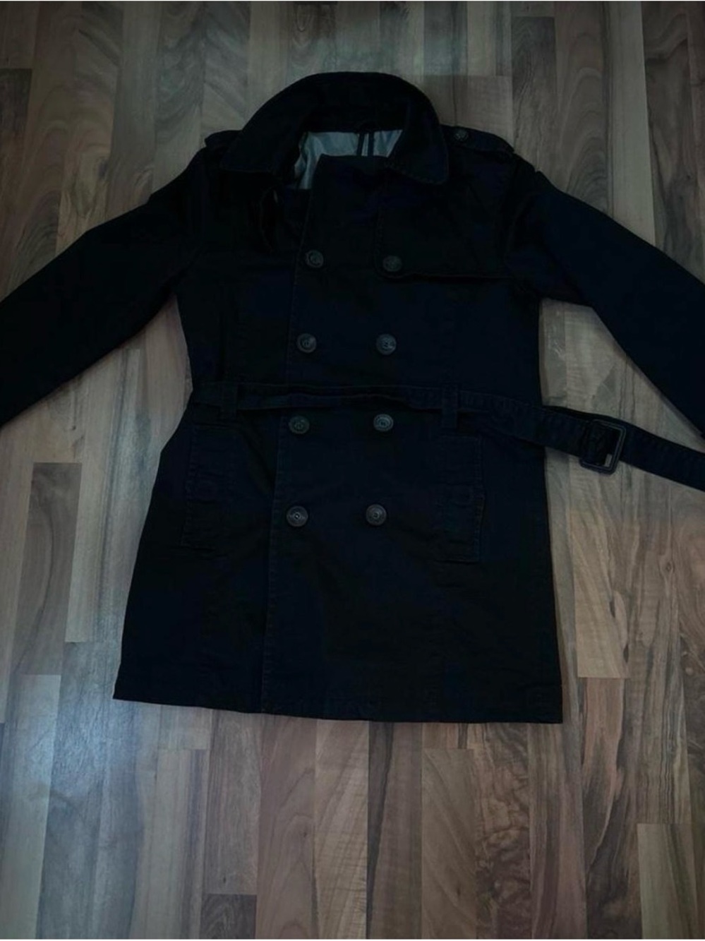 Mens Black Trench Coat